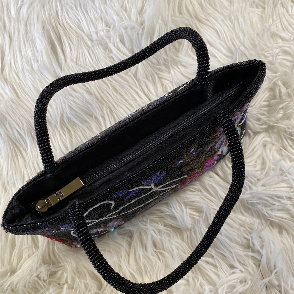 [ Vintage ] Floral Beaded Purse - Picture 6 of 15